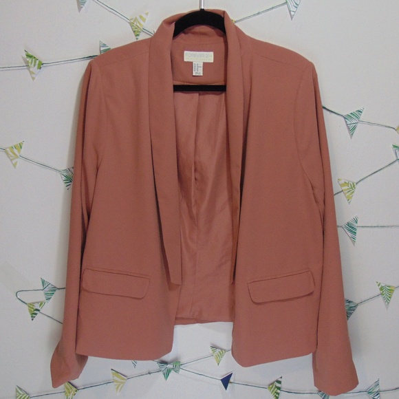 Forever 21 Jackets & Blazers - 1DAY! F21 Plus Size Blush Dusty Rose Blazer Jacket